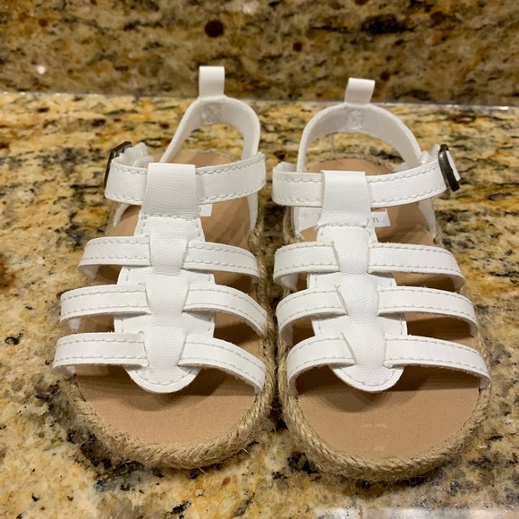 carter's white sandals